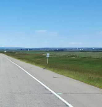 Typical Alberta that we drove today after getting out of the Rockies