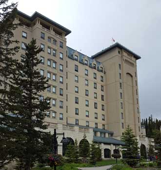 The Fairmont on the shores of Lake Louise