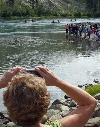 The Yukon River Quest started at noon today. 