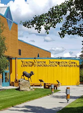 The Yukon Visitor Center is a very busy location.