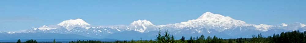 Our final view of Mt. Denali as we drive toward Anchorage