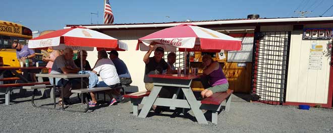 Our evening meal stop, Red's Burgers