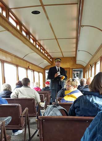 Aboard the train to Skagway, Alaska