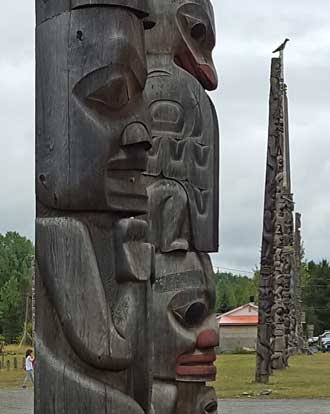 A totem village on our way to Smithers, BC