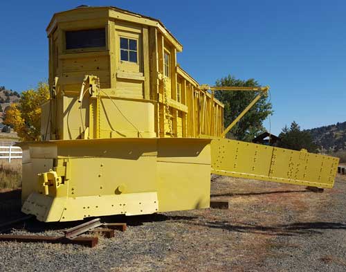 Rail exhibit along the trail