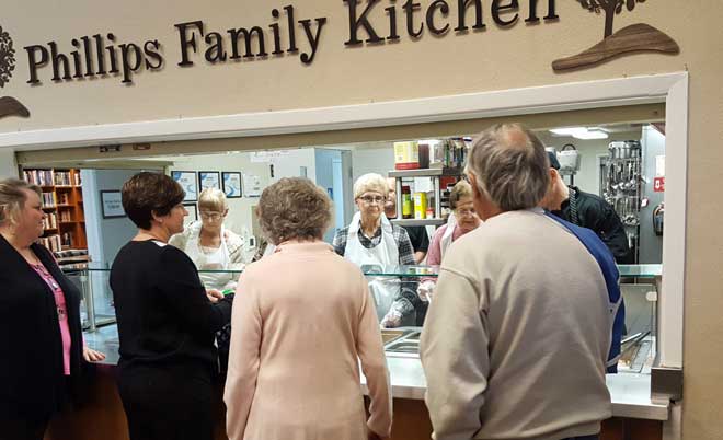 Lunch at the senior center