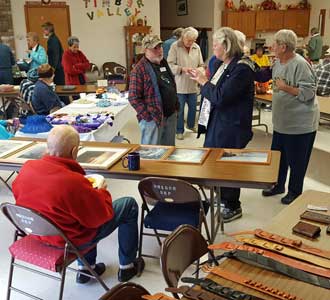 A little art and craft show in the Timber Valley Clubhouse