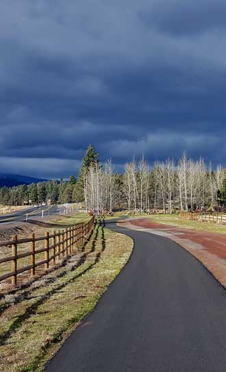 Hiking with a storm approaching