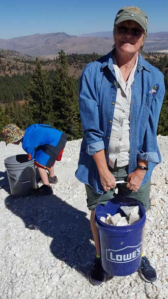 The limit is one bucket of rocks