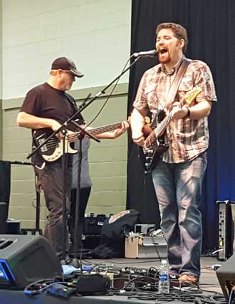 One of the bands at the Reedsport festival