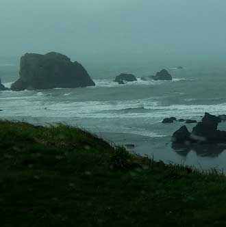 Off the Bandon beach