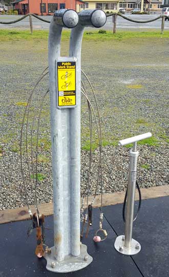 Public bike repair station