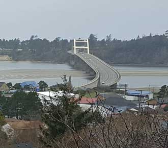 Waldport bridge over the Alsea River