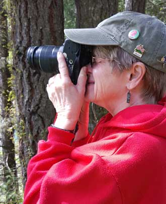 Gwen is learning to use a polarizing filter