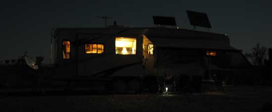 Full moon on the desert