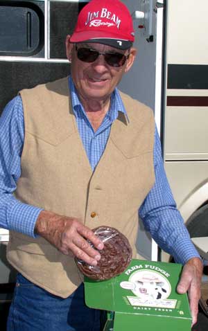 A special Christmas gift for Dick, cow pie fudge