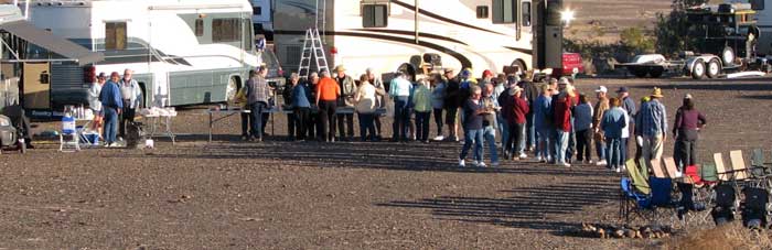 Escapees Chapter 37 & 47 desert rally near Quartzsite