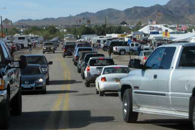 Quartzsite during Big Tent days