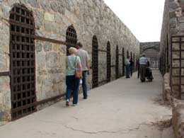 Walking down the main cell block