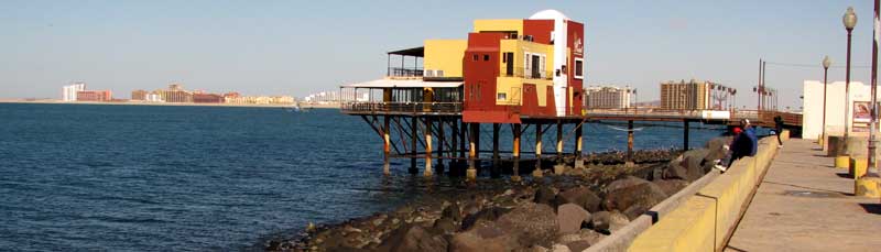 The coast at Puerto Penasco from the old fishing village