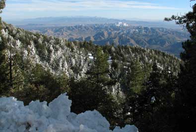 A fabulous view to the southwest, the other side of the mountain from Safford. 