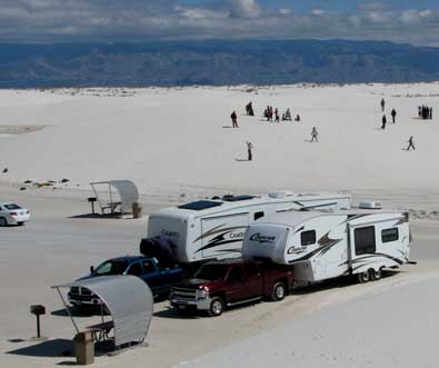 Parked at the picnic area