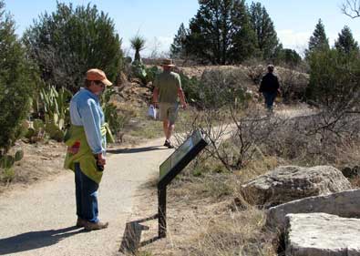 Walking the 1.3 mile trail at the zoo/Javalina