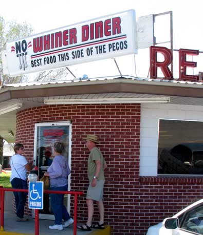 Eating lunch at the No Whiner Dinner