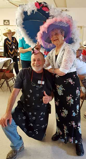 Maxine and James fool around during the Kentucky Derby