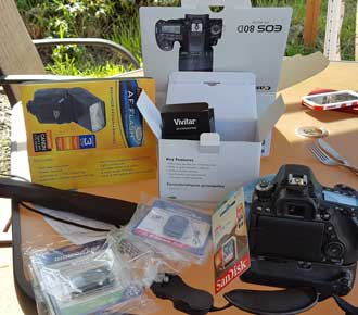 Canon 80D arrives