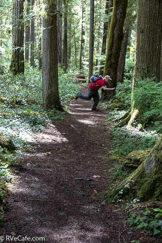 My photography and hiking guide friend, Richard in his logo pose.