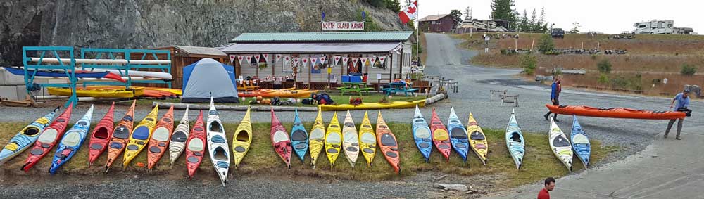 North Island Kayak, only a few meters from Miss Dory