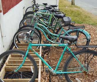 Bikes to use on the island