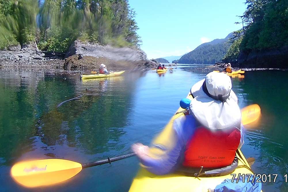 Gwen and me in a double kayak