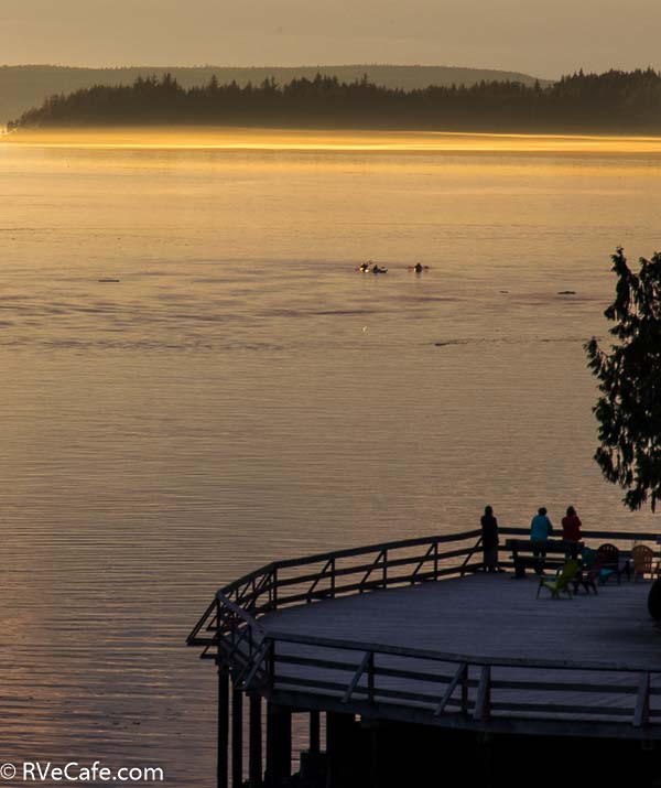 Telegraph Cove at sunset