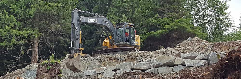 Getting the ground ready for the construction of a new hotel