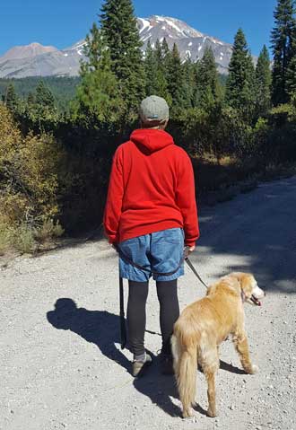 On a hike with Morgan