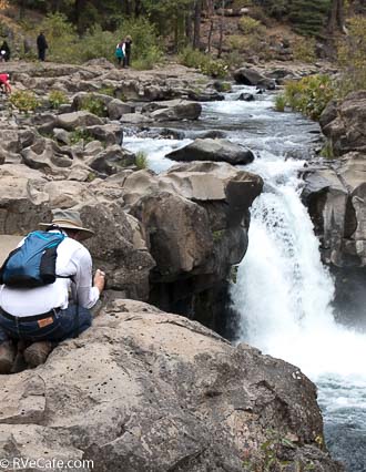 Ray photographing the Lower Falls