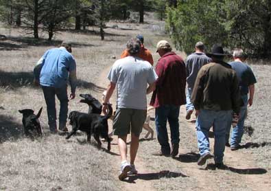 Taking all the dogs to the lake