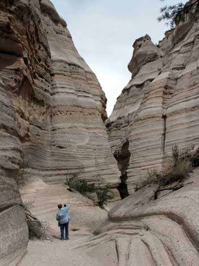 The trail begins climbing