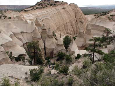 A perfect view of the tent rocks, click to see a wonderful, wider view