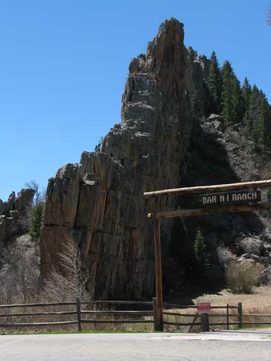 A view of the geological dike which is 25 miles long