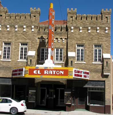 El Raton movie theater in historic downtown Raton