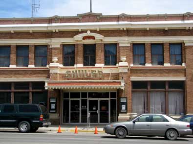 The historic Shuler Theater in downtown Raton