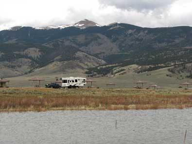 Across Eagle Nest Lake to our campsite