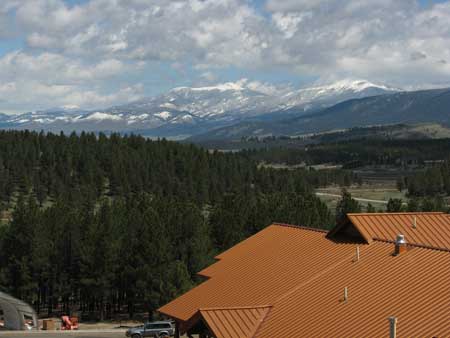 Looking at Angle Fire in the distance, a new club house for Angel Fire Resort