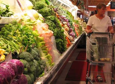Shopping at Whole Foods Market