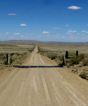 Twenty miles of dirt road leads to the Chaco Canyon