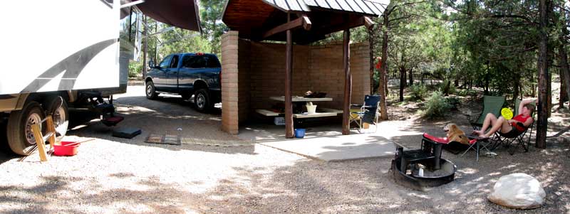 Campsite #7 at Manzano Mountains State Park