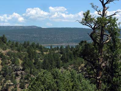 Heron Lake can be seen in the distance. Click this photo for a wider view.